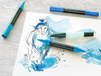 Brush Pen auf Wasserbasis