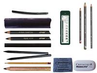 Bleistift, Graphit u. Zeichenkohle
