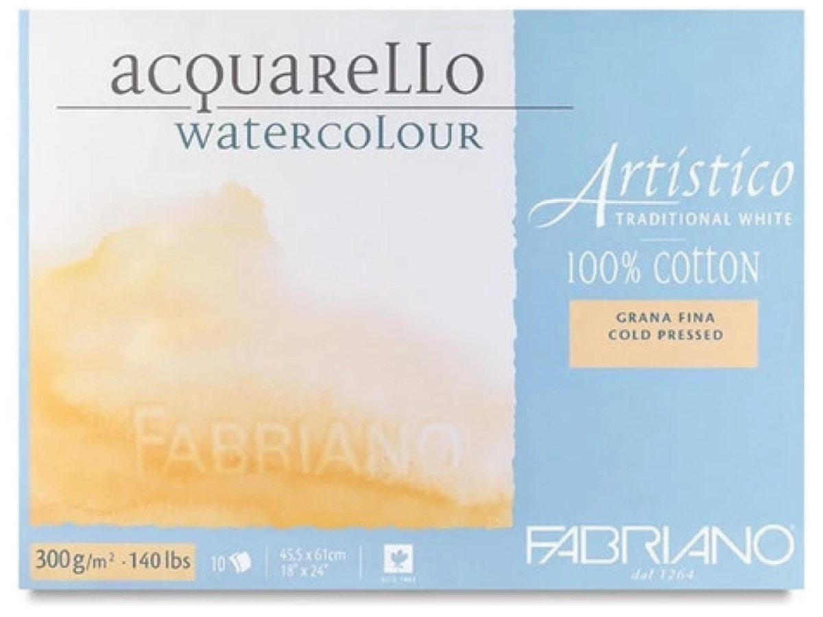 FABRIANO ARTISTICO AQUARELBLOK 45,5X61CM 300GRAM GF TRAD. WHITE 1