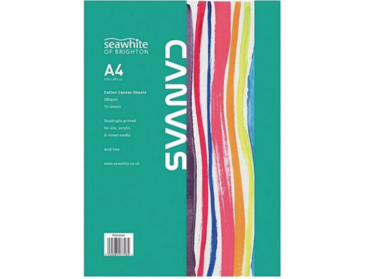 SEAWHITE OF BRIGHTON LEINWANDBLOCK GRUNDIERT A4 280 GRAMM 10 BLATT 1