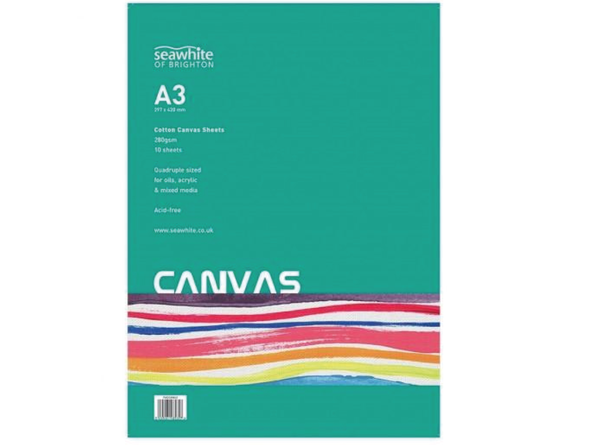 SEAWHITE OF BRIGHTON LEINWANDBLOCK GRUNDIERT A3 280 GRAMM 10 BLATT 1