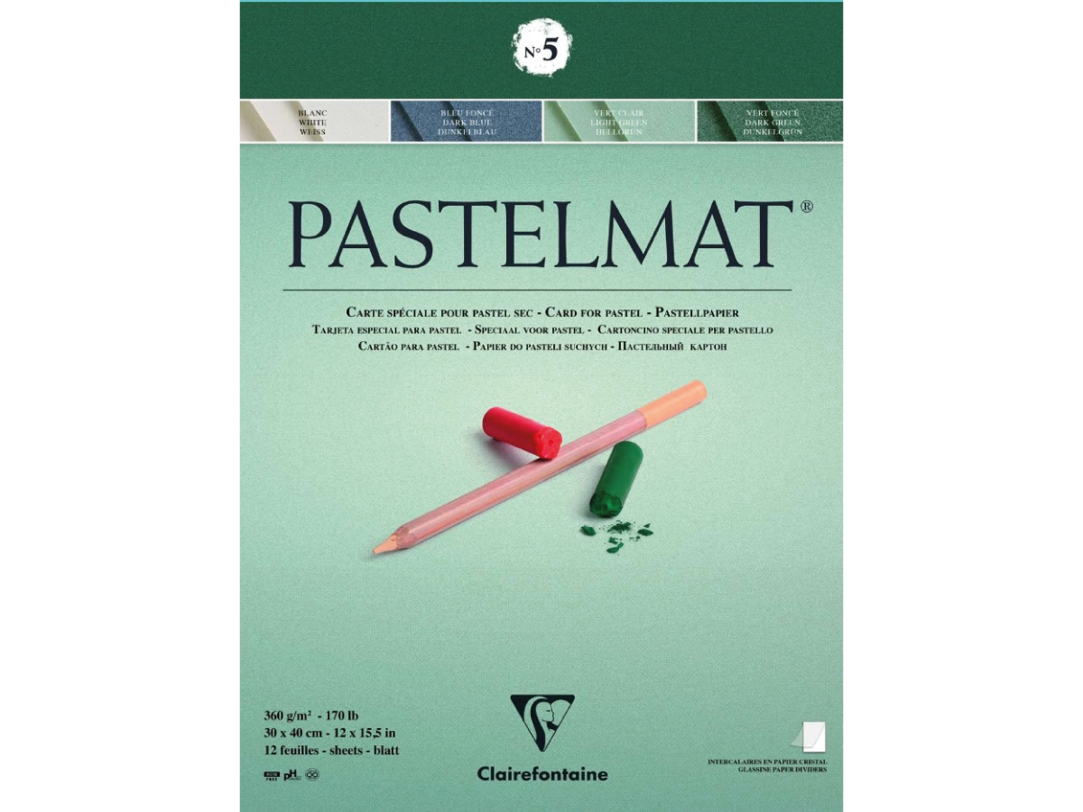 CLAIREFONTAINE PASTELMAT BLOCK 30X40CM 360GRAM 4-FARBEN 1