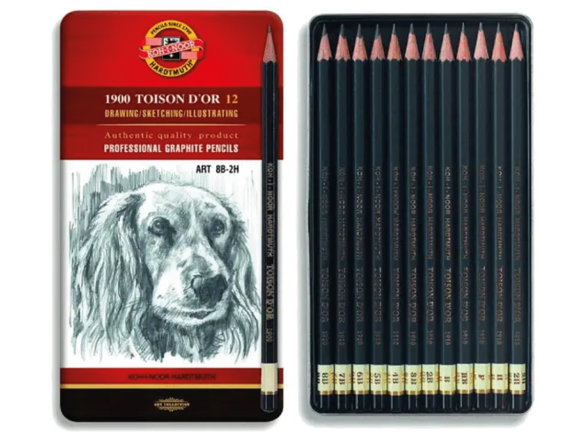 KOH-I-NOOR TOISON D'OR BLEISTIFTSET 12X 1