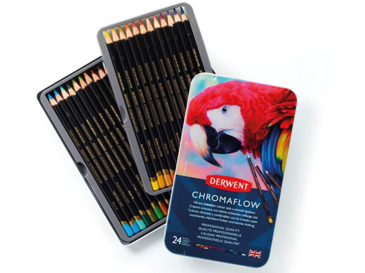 DERWENT CHROMAFLOW FARBSTIFTE SET 24X 1