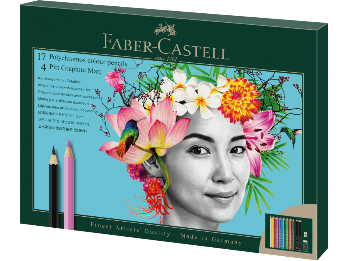 FABER-CASTELL POLYCHROMOS KÜNSTLER-FARBSTIFTE 24 FC-110024 1