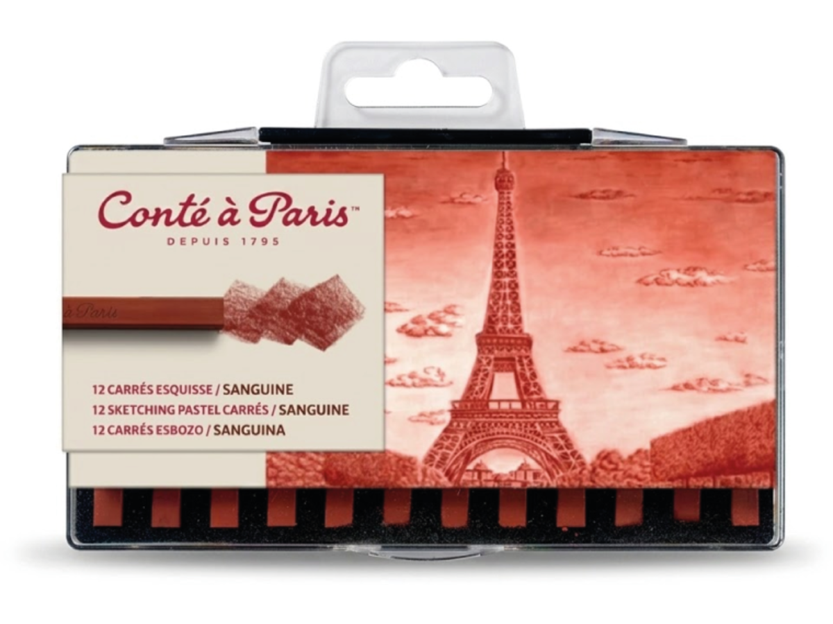 CONTÉ À PARIS CARRÉ  PASTELLKREIDEN SET SANGUINE 12X 1