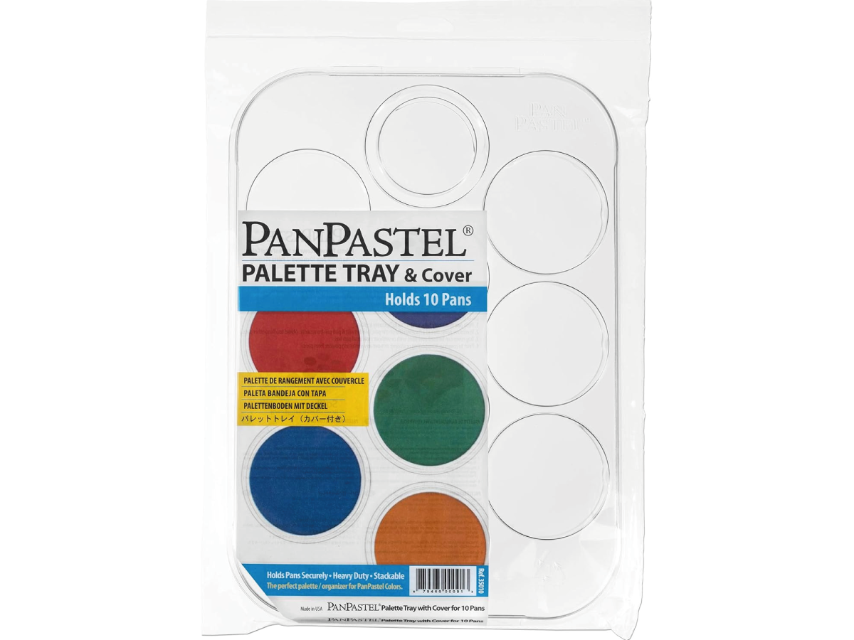 PANPASTEL PALETTENTABLETT MIT DECKEL 10 FÄCHER 1