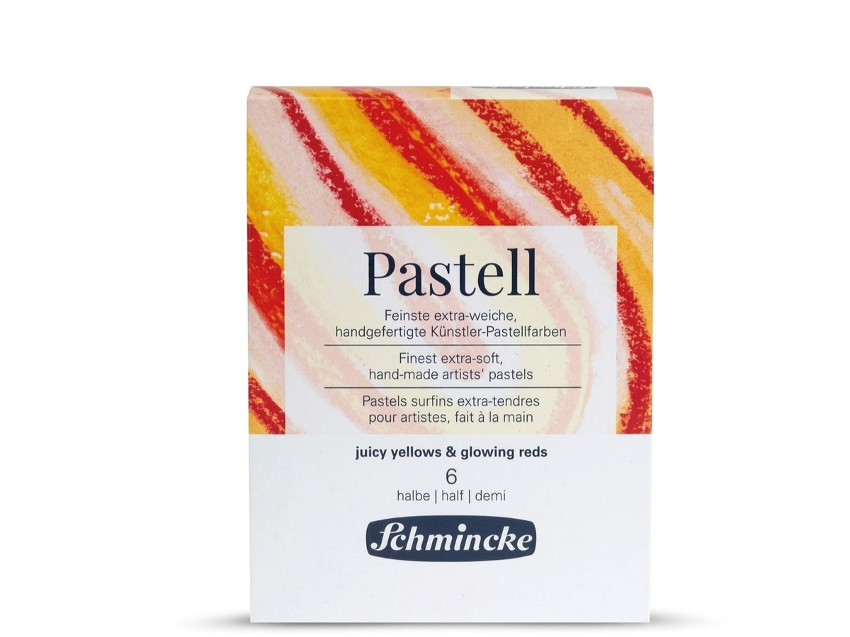 SCHMINCKE SOFTPASTELL-THEMENSET 6 × HALB GELBTÖNE/ROTTÖNE 1
