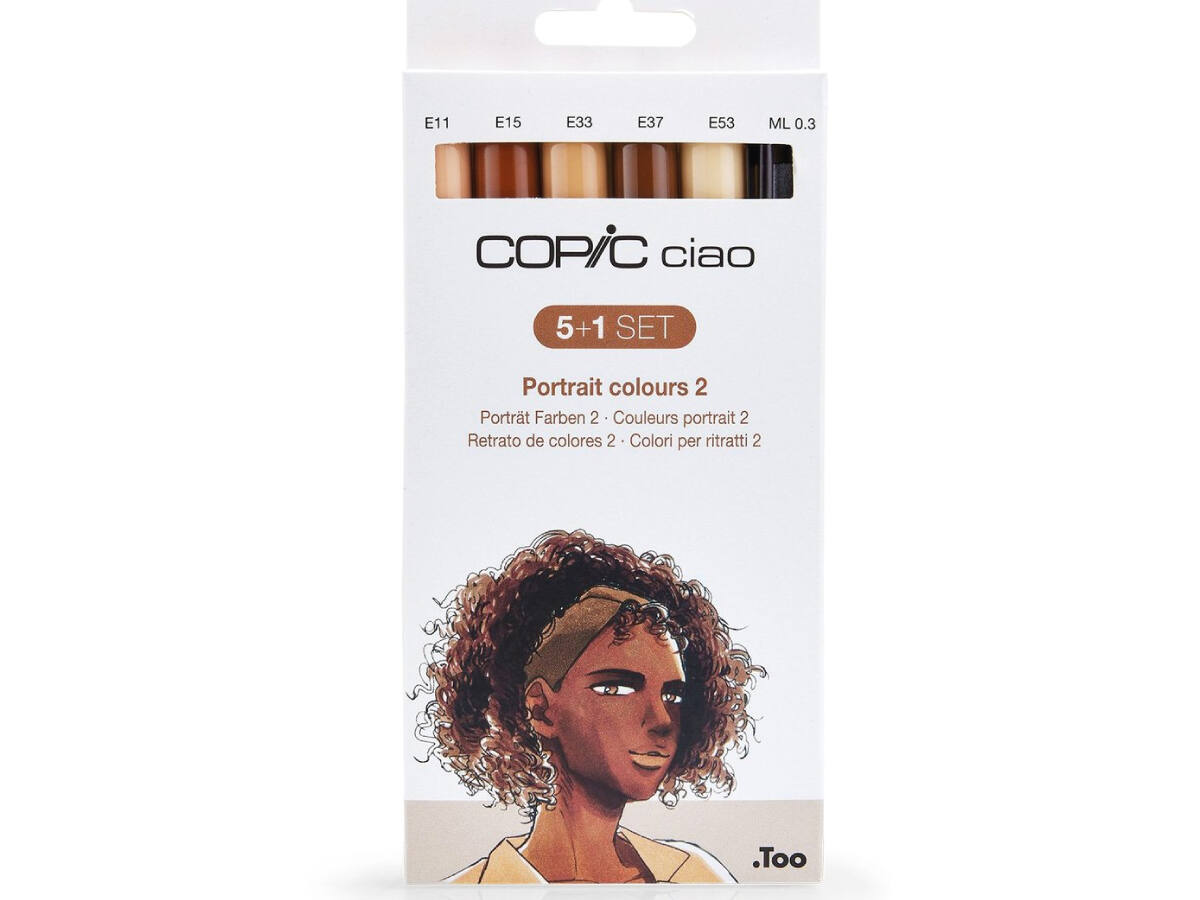 COPIC CIAO SET 5+1  (MULTILINER) PORTRAIT COLOURS SET 2 1