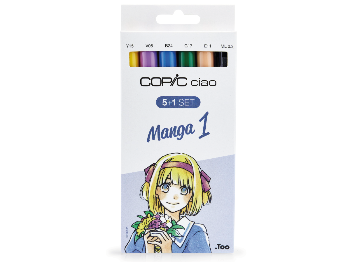 COPIC CIAO MARKERSET 5+1 MULTILINER MANGA 1 1