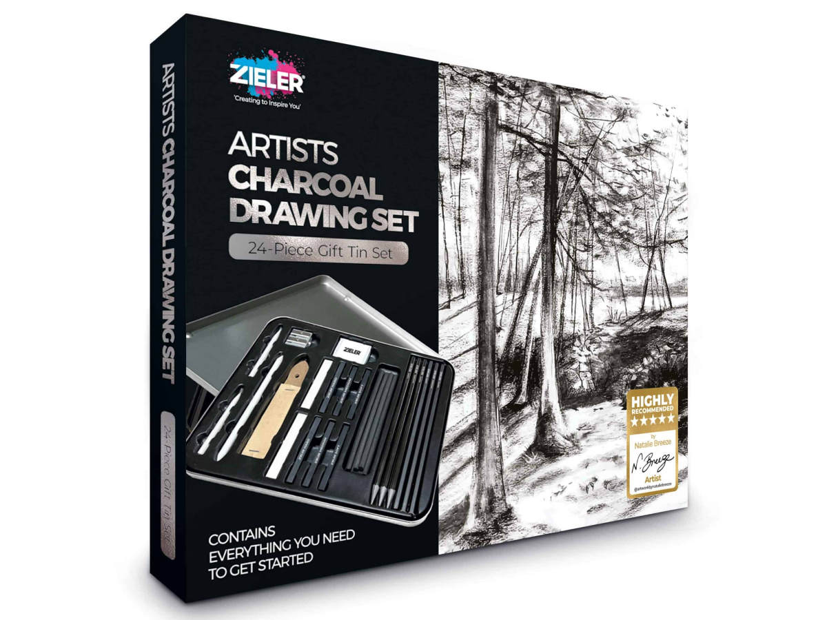 ZIELER CHARCOAL DRAWING INTRODUCTORY SET 24X 1