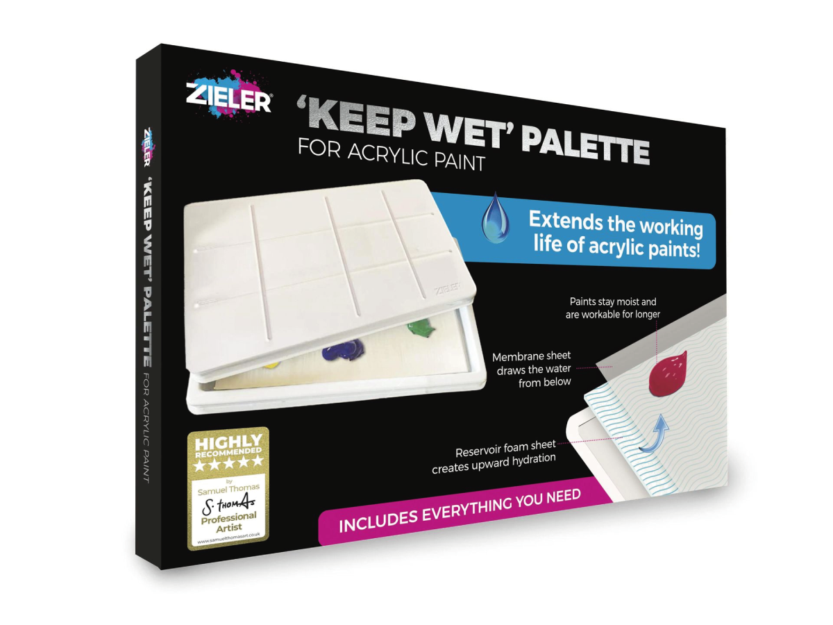 ZIELER KEEP WET PALET VOOR ACRYLVERF 1