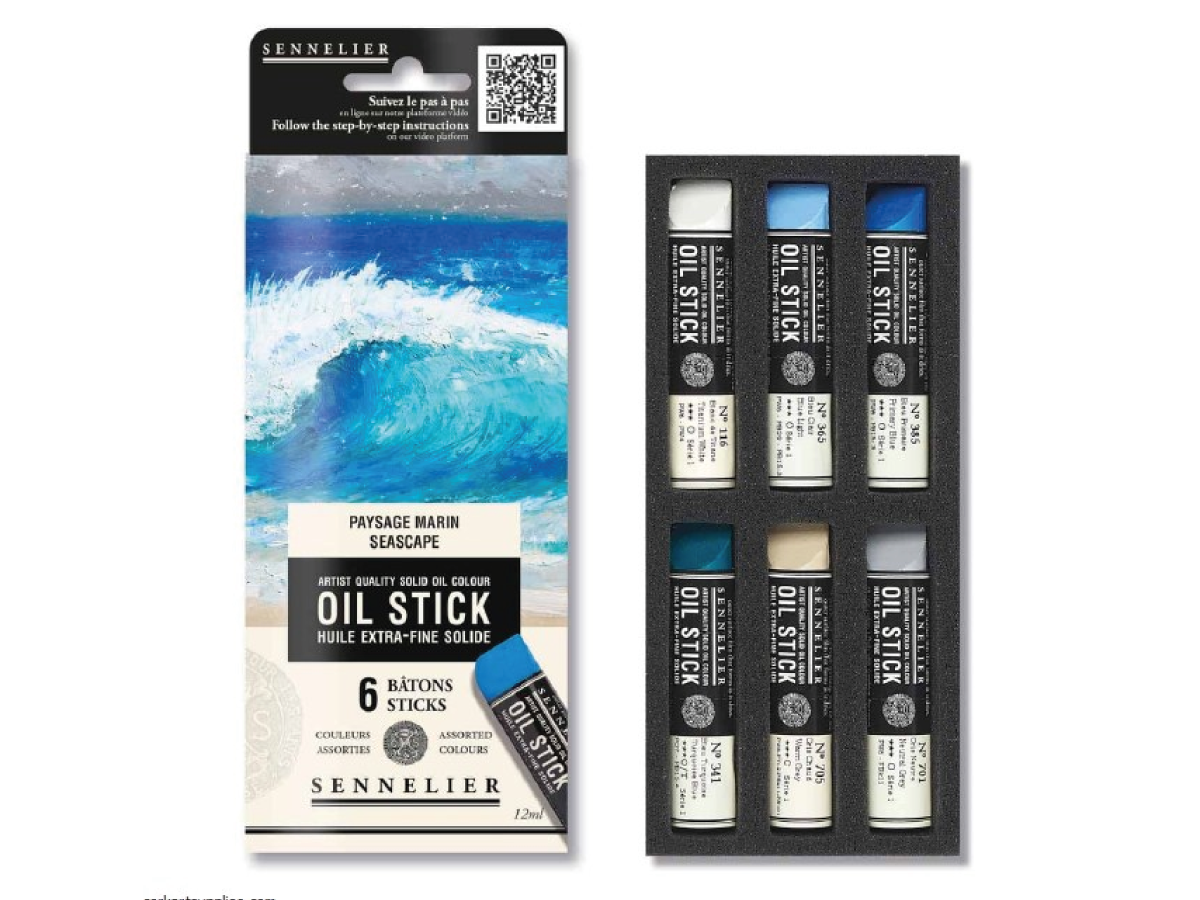SENNELIER OIL STICK SET 12ML SEASCAPE 6X 1