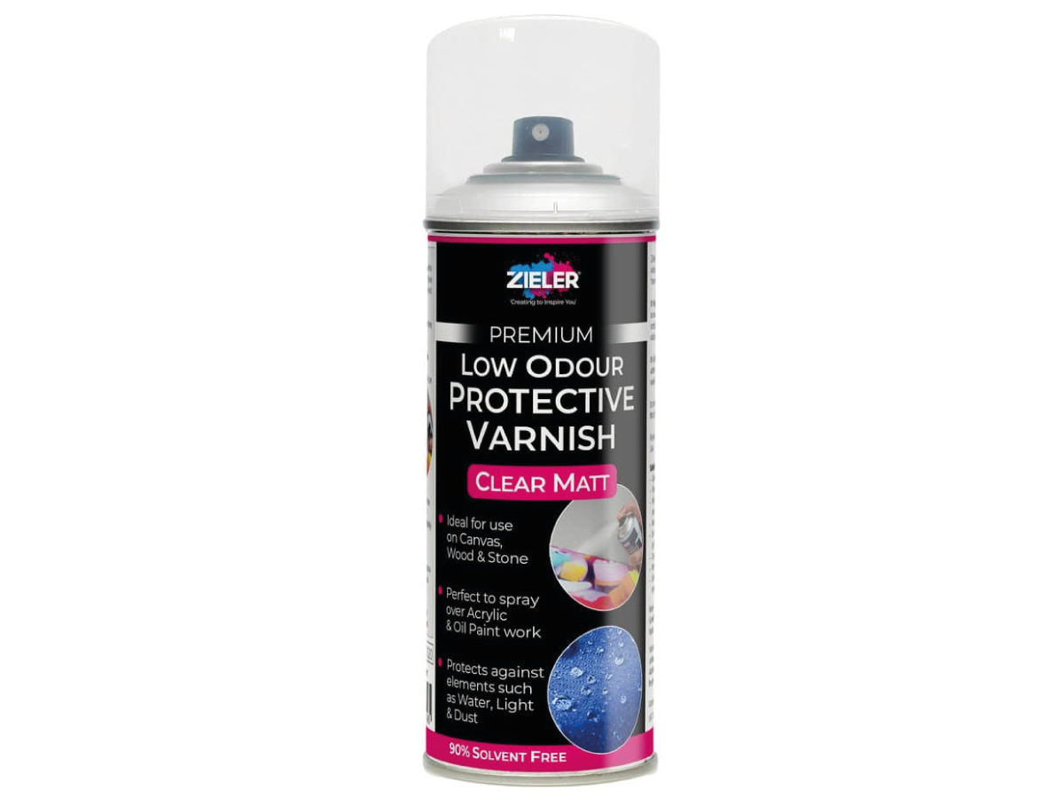ZIELER PREMIUM LOW ODOUR PROTECTIVE VARNISH SPRAY MATT 1