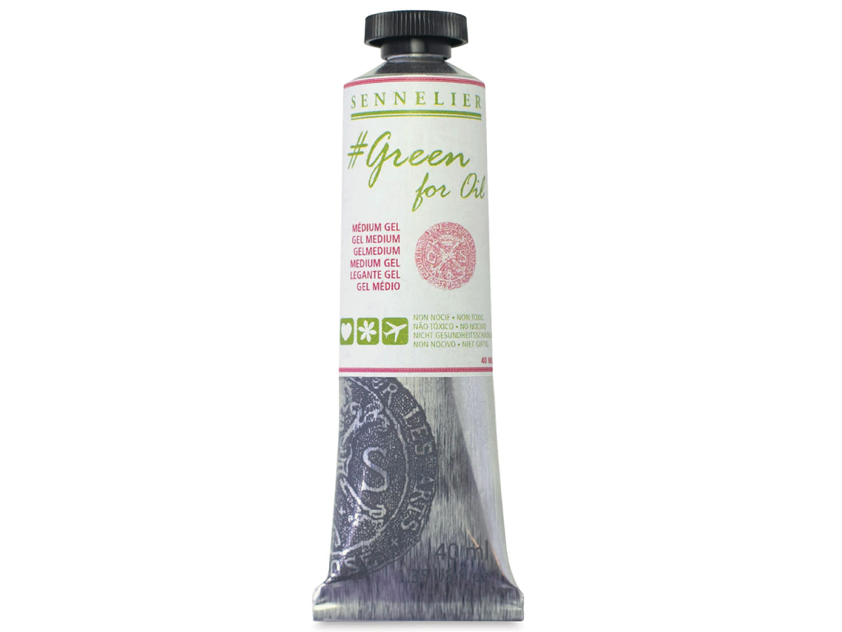 SENNELIER GREEN FOR OIL GEL MEDIUM 40ML 1