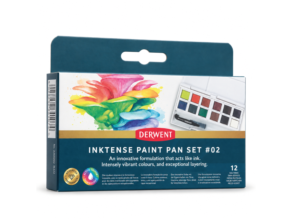 DERWENT INKTENSE PAINT SET 2 12x1/2NAPF 1