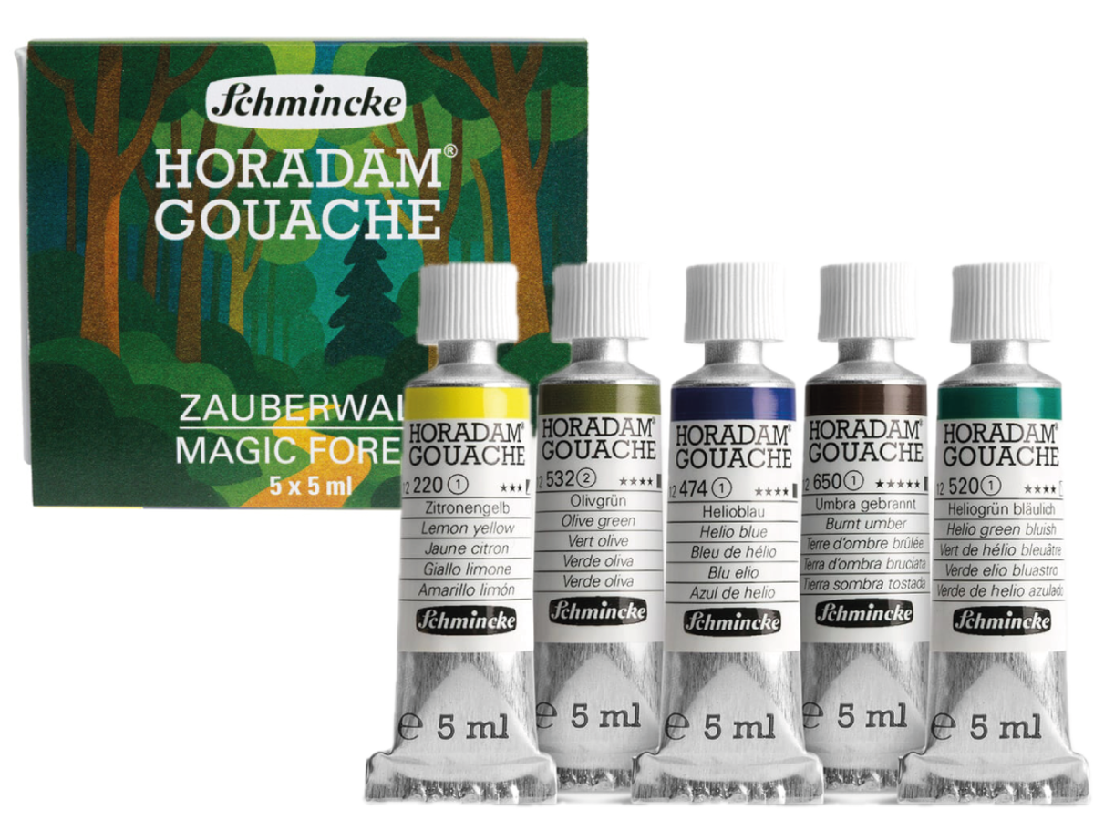 SCHMINCKE HORADAM GOUACHE SET ZAUBERWALD 5X 5ML WECK=WECK 1
