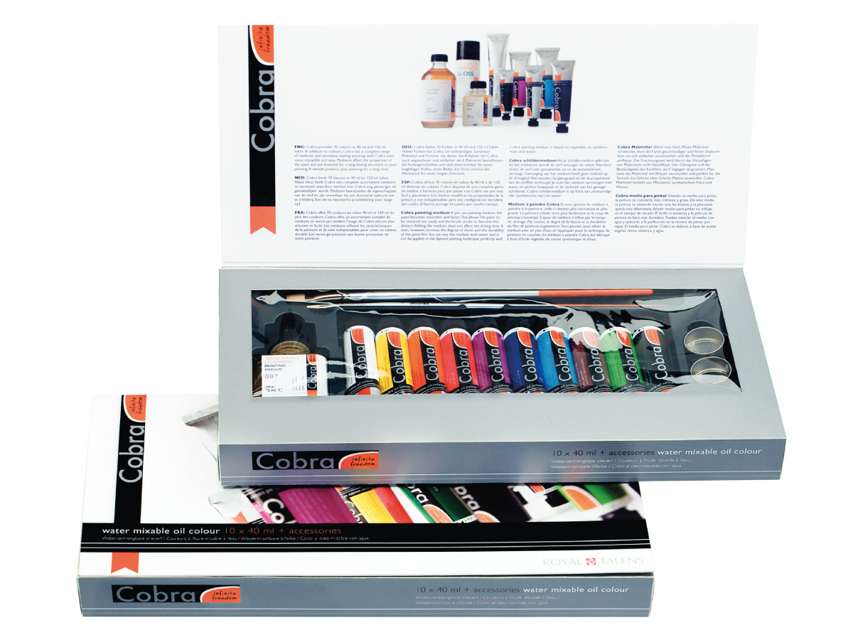 COBRA ÖLFARBEN SET GESCHENKSET 10X 40 ML 1