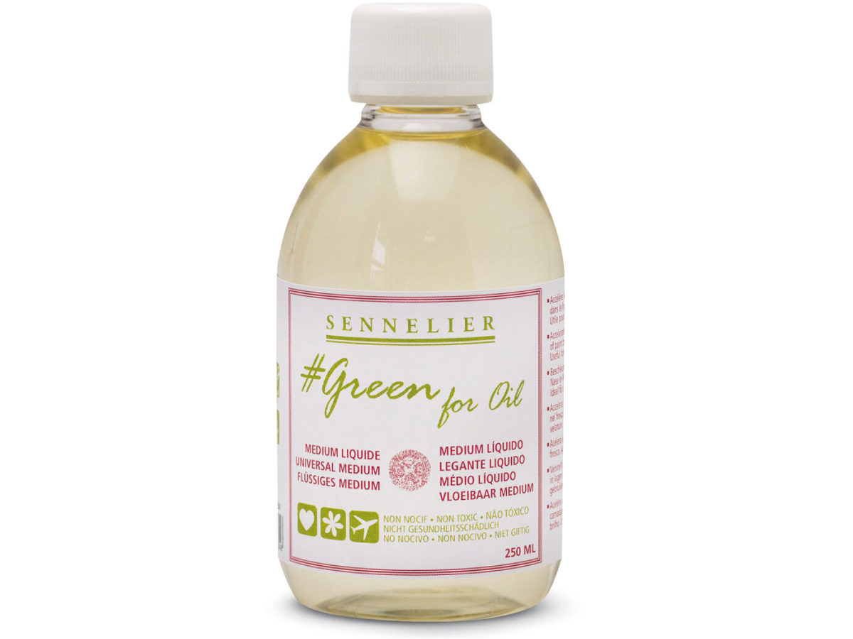 SENNELIER GREEN FOR OIL LIQUID MEDIUM 250ML 1