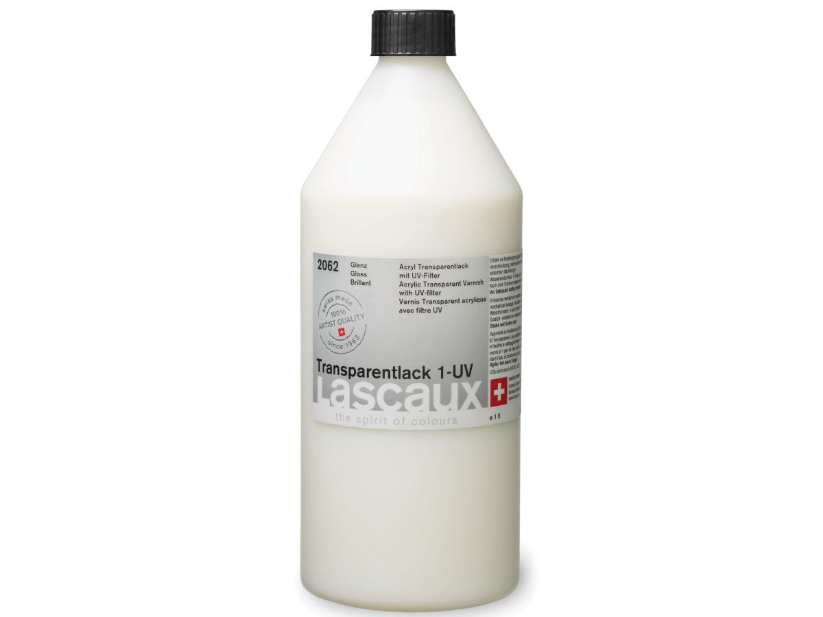 LASCAUX TRANSPARENTLACK UV 1 1L GLANZ 2062 1