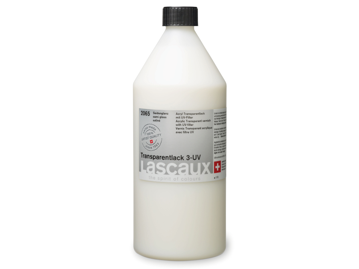 LASCAUX TRANSPARENTLACK 3 UV 1L SEIDENGLANZ  2065 1