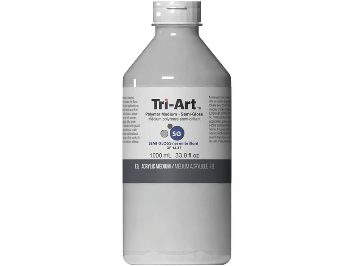 TRI-ART POLYMER MEDIUM SEMI GLOSS 1000ML 1
