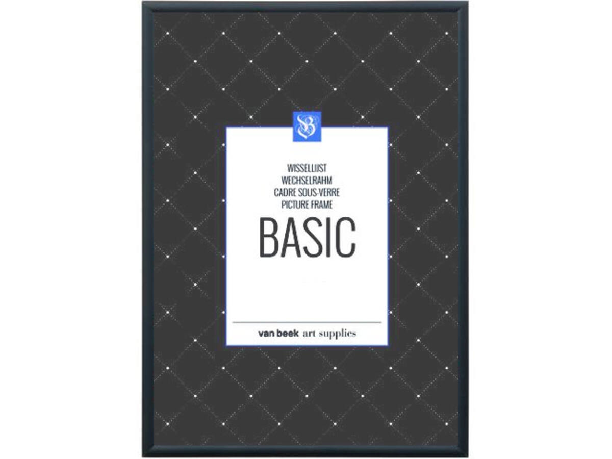 VAN BEEK BASIC ALUMINIUM WECHSELRAHMEN 30X30CM SCHWARZ 1