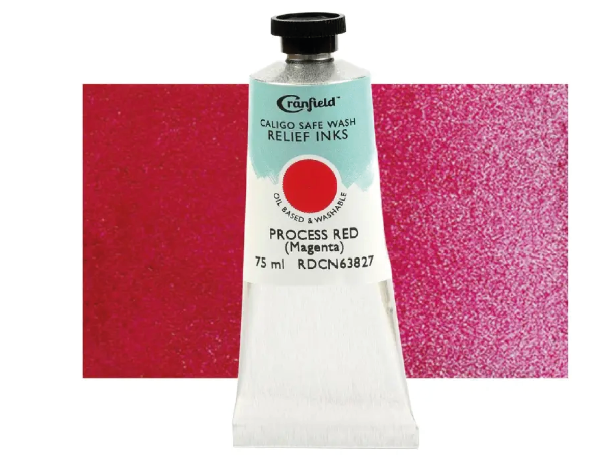 CRANFIELD CALIGO SAFE WASH RELIEF INK 75ML PROCESS RED (MAGENTA) 105 1