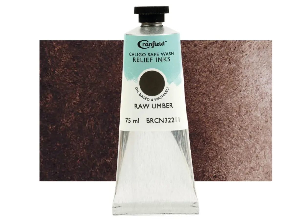 CRANFIELD CALIGO SAFE WASH RELIEF INK 75ML RAW UMBER 115 1