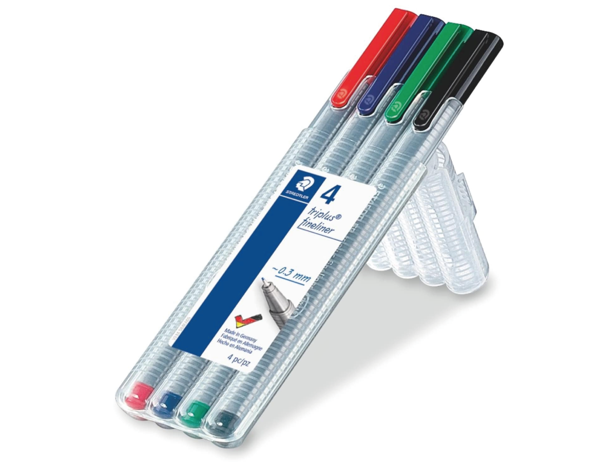 STAEDTLER TRIPLUS 334 FINELINER SET 4X 1