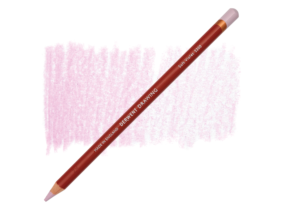 DERWENT DRAWING POTLOOD 2200 SOFT VIOLET 1
