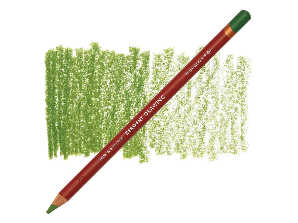 DERWENT DRAWING POTLOOD 5100 MOSS GREEN 1