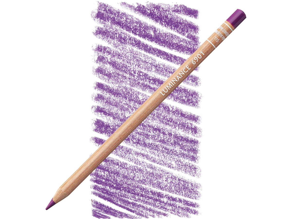 CARAN D'ACHE LUMINANCE POTLOOD 115 CHINACRIDON-PURPUR (QUINACRIDONE PURPLE) 1