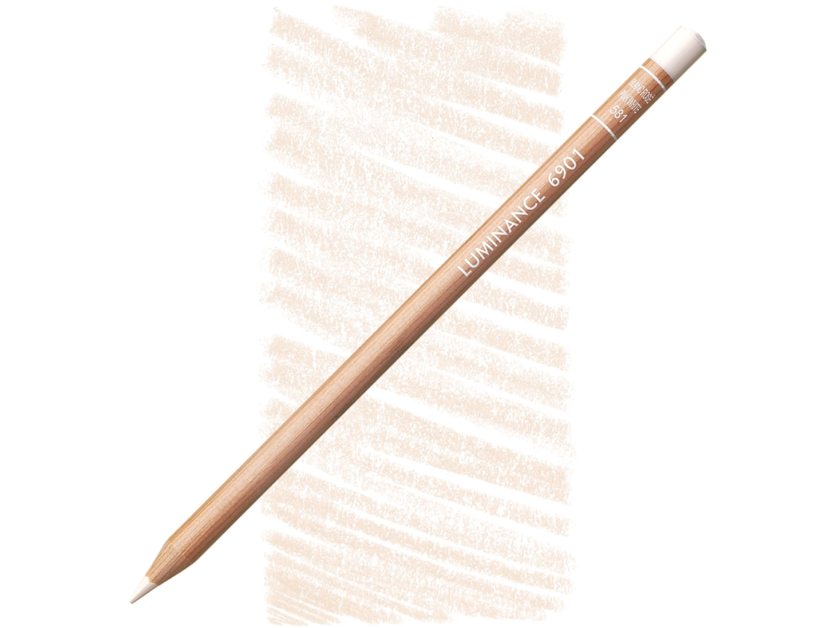 CARAN D'ACHE LUMINANCE POTLOOD 581 ROSAWEISS (PINK WHITE) 1