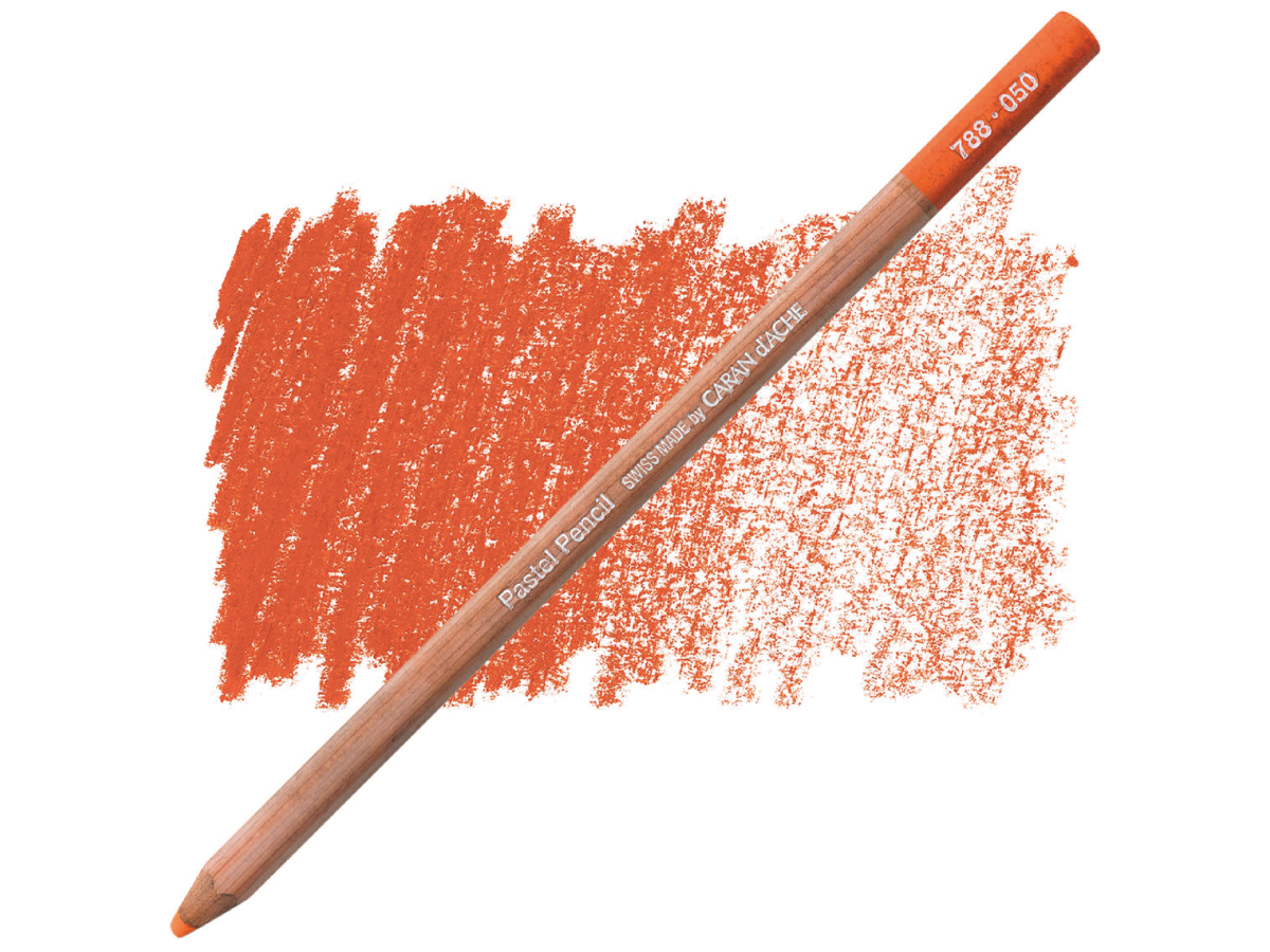 CARAN D'ACHE PASTEL PENCIL PASTELLSTIFT 050 ROTORANGE 1