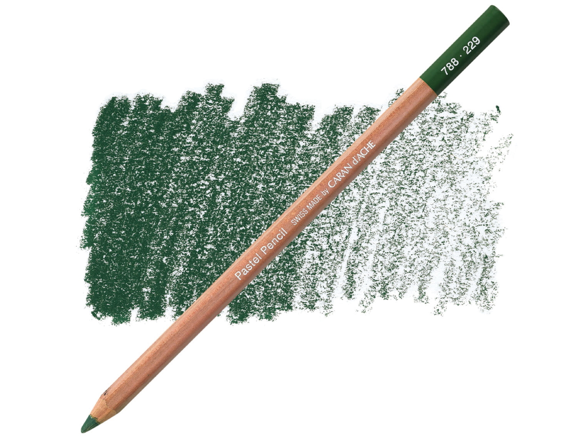CARAN D'ACHE PASTEL PENCIL PASTELLSTIFT 229 DUNKELGRÜN 1
