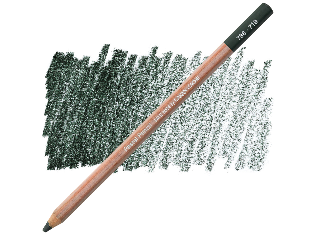 CARAN D'ACHE PASTEL PENCIL PASTELLSTIFT 719 PHTHALOCYANINGRÜN DUNKEL 1