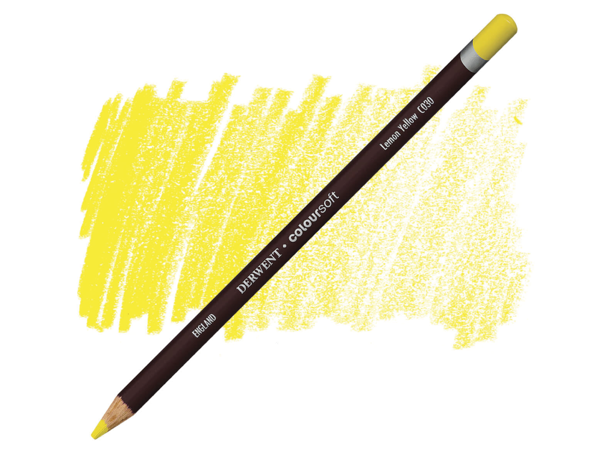 DERWENT COLOURSOFT BUNTSTIFT 030 LEMON GELB 1