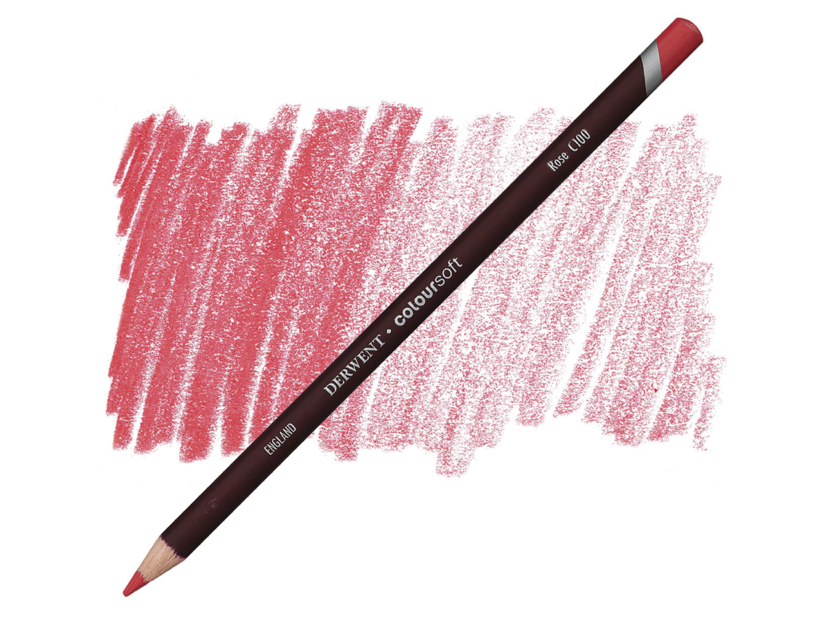 DERWENT COLOURSOFT BUNTSTIFT 100 ROSA 1