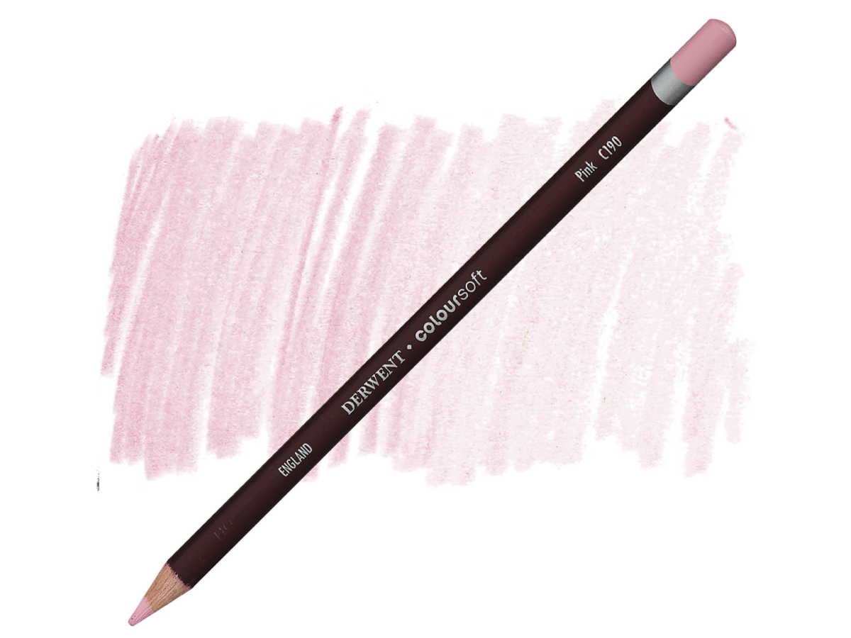 DERWENT COLOURSOFT BUNTSTIFT 190 ROSA 1