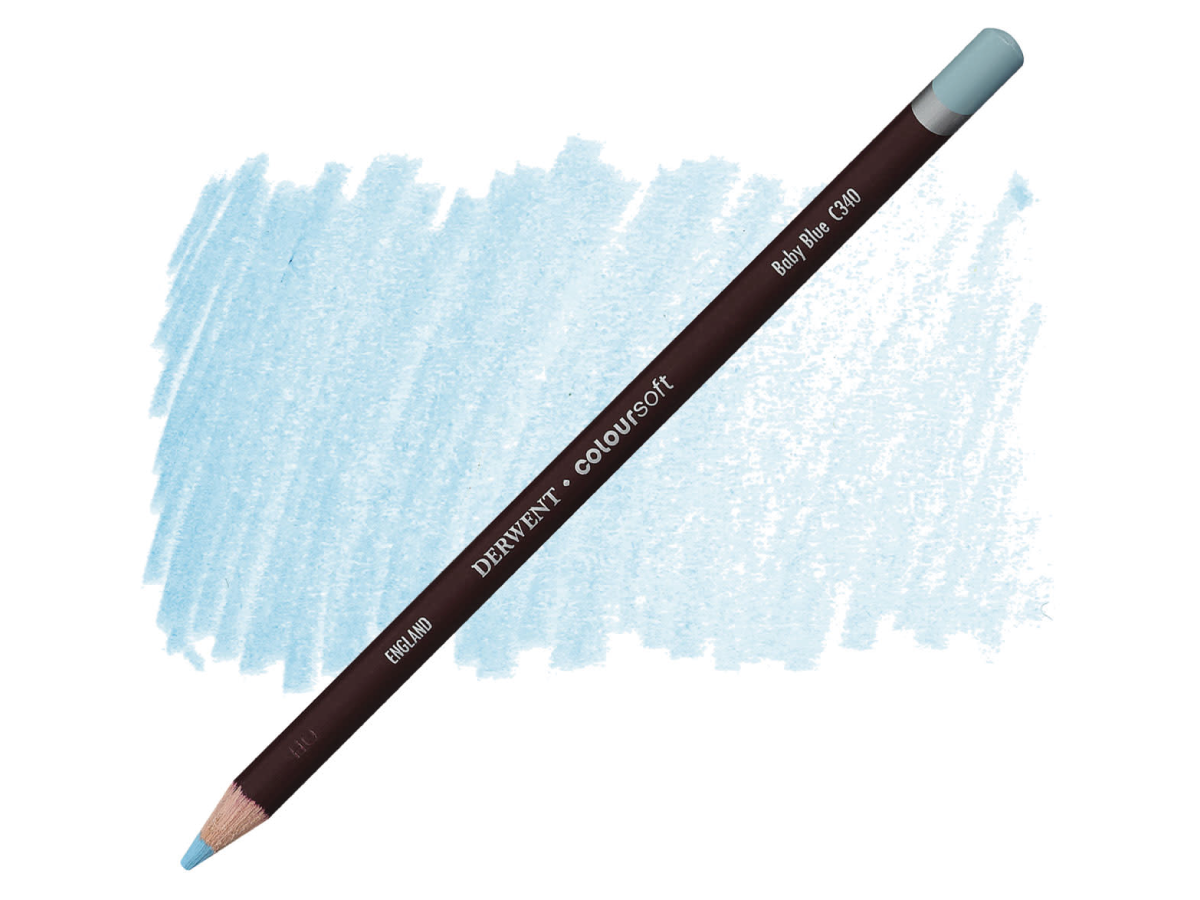 DERWENT COLOURSOFT BUNTSTIFT 340 BABY BLAU 1
