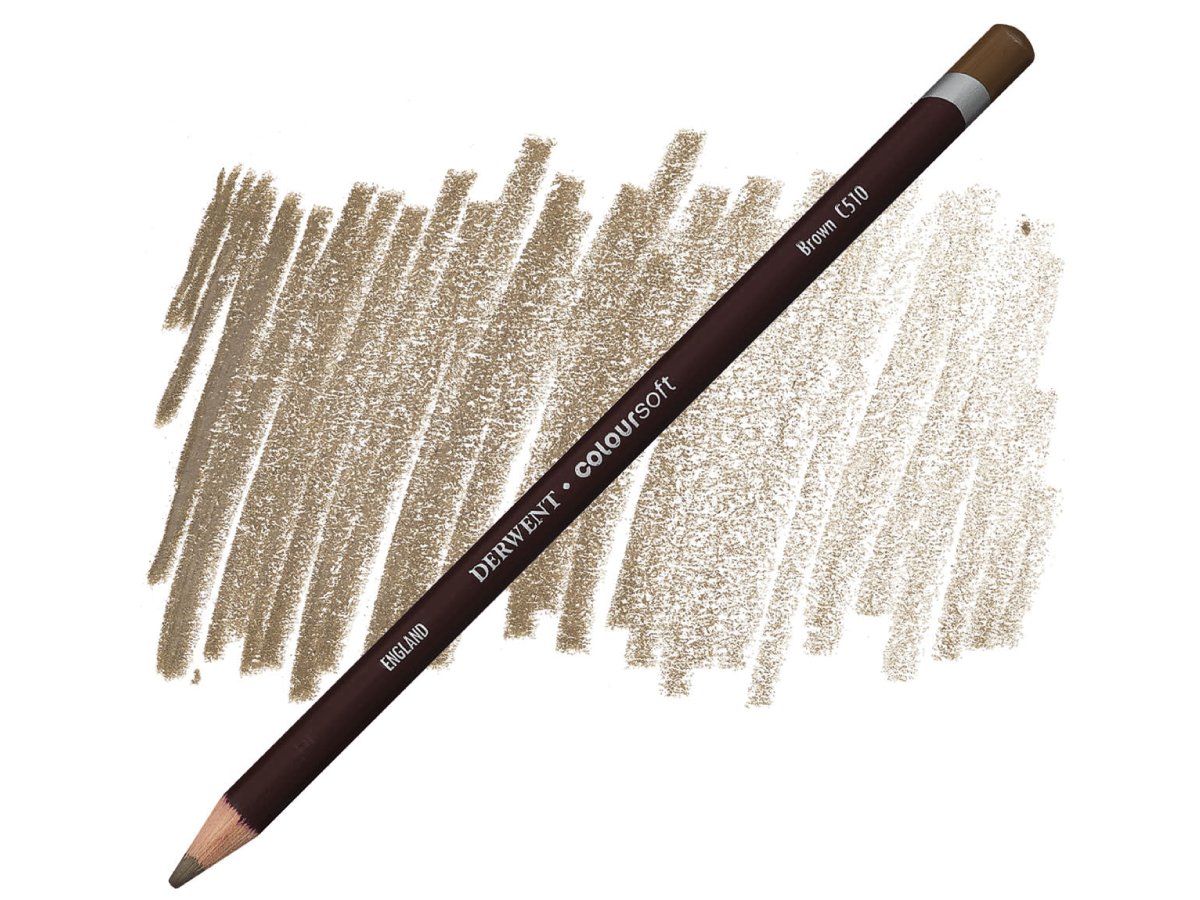 DERWENT COLOURSOFT BUNTSTIFT 510 BRAUN 1