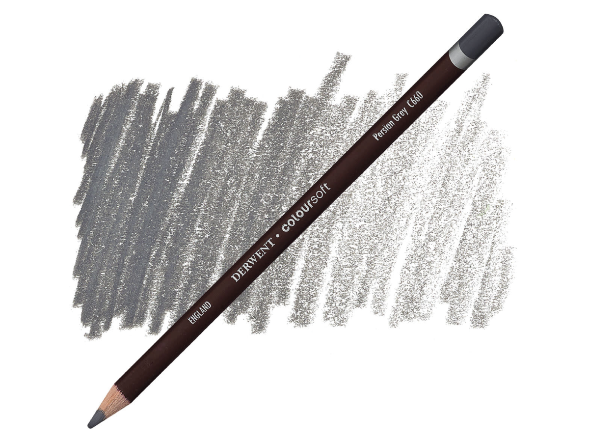 DERWENT COLOURSOFT BUNTSTIFT 660 PERSIAN GRAU 1