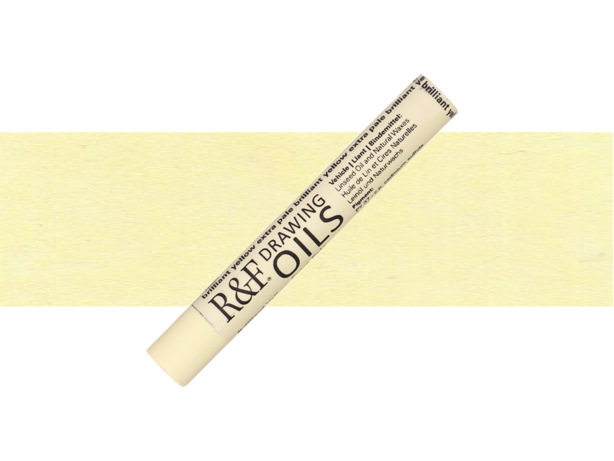 R&F DRAWING OIL STICK 12ML BRILLIANT YELLOW EXTRA PALE 103 1