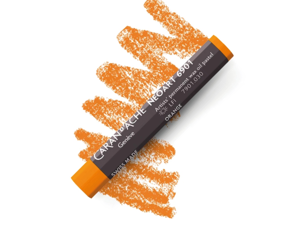 CARAN D'ACHE NEOART 6901 WAX-OIL ORANGE 1