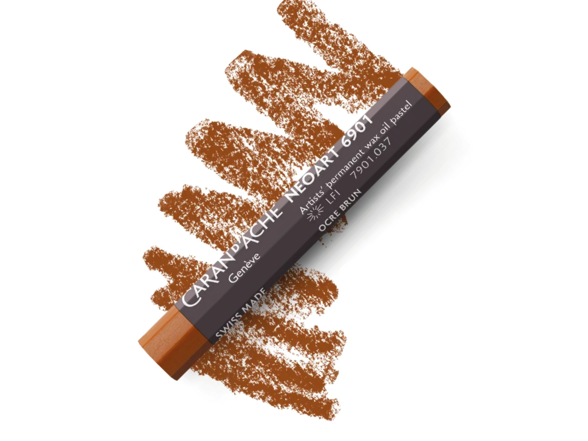CARAN D'ACHE NEOART 6901 WAX-OIL BROWN OCHRE 1