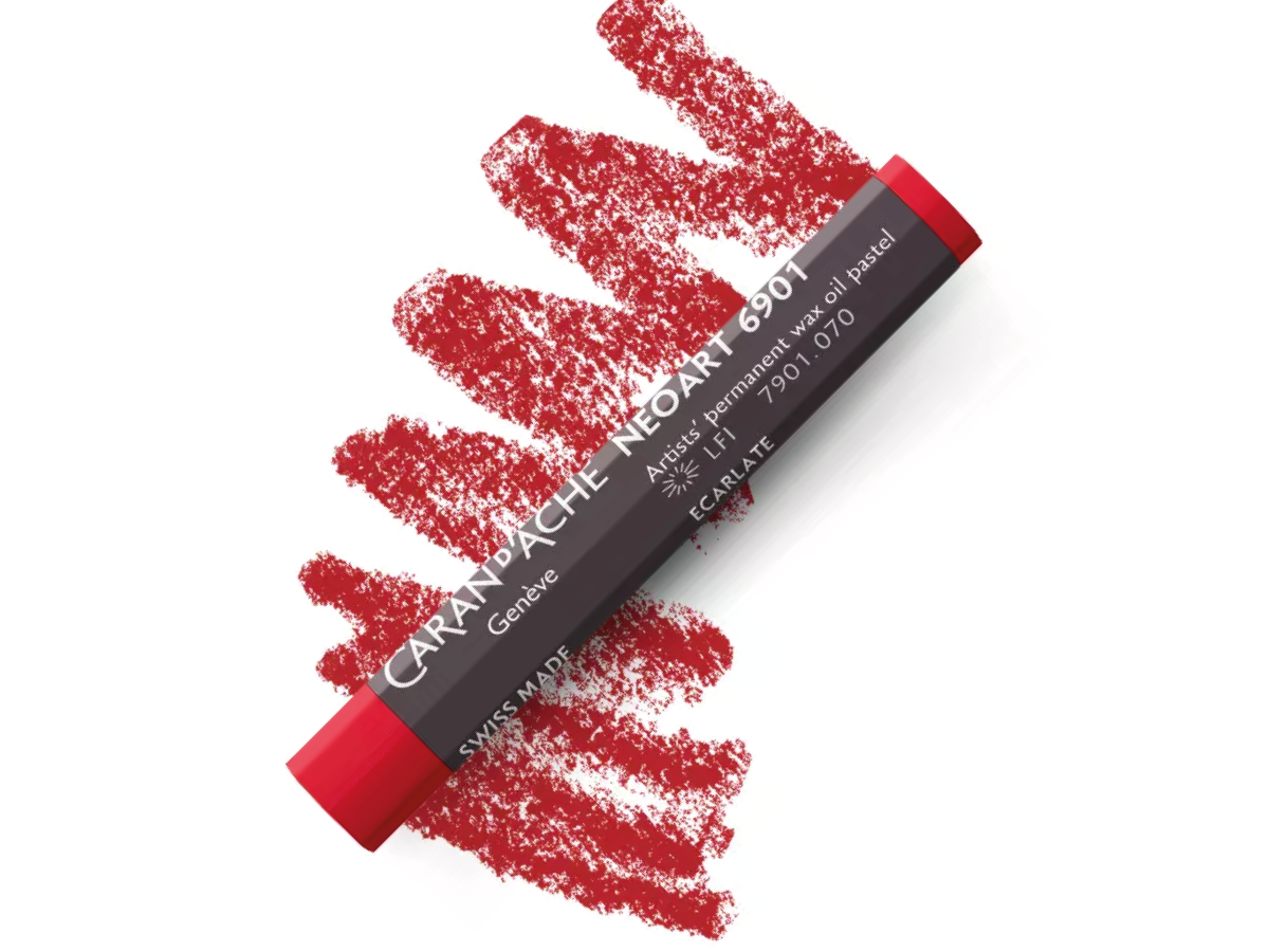 CARAN D'ACHE NEOART 6901 WAX-OIL SCARLET 1