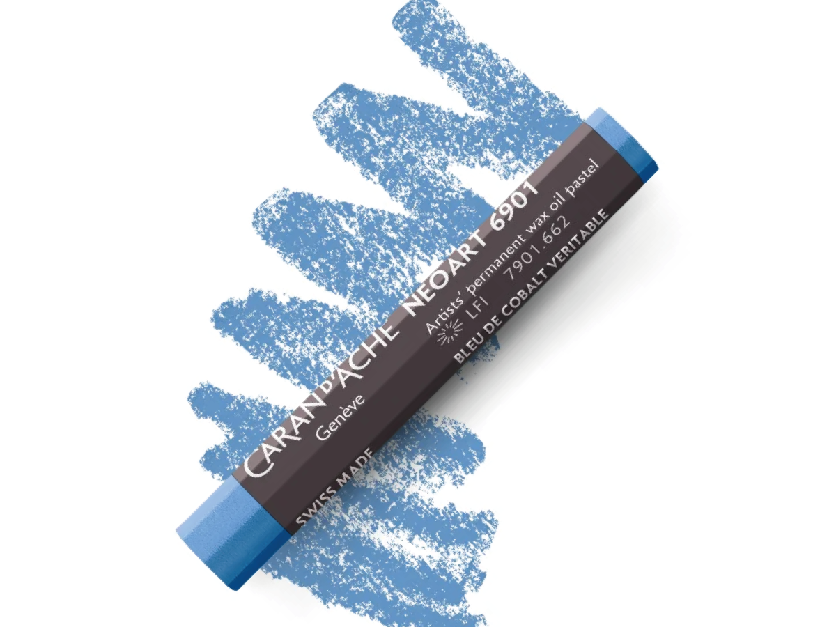 CARAN D'ACHE NEOART 6901 WAX-OIL COBALT BLUE 10% 1