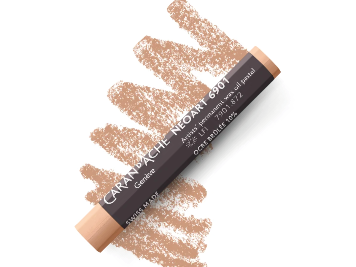 CARAN D'ACHE NEOART 6901 WAX-OIL BURNT OCHRE 10% 1