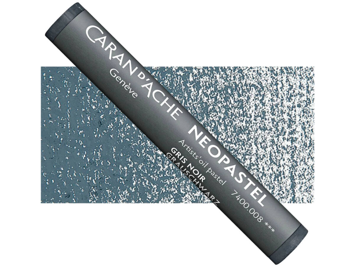 CARAN D'ACHE NEOPASTEL 008 GRAUSCHWARZ 1